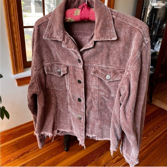 12th Tribe Tops - 12th Tribe Cognac corduroy jacket